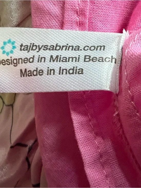 TAJ by Sabrina Crippa Violeta Mini Skirt in Antelope Valley Pink Size Small NWT - Picture 7 of 7